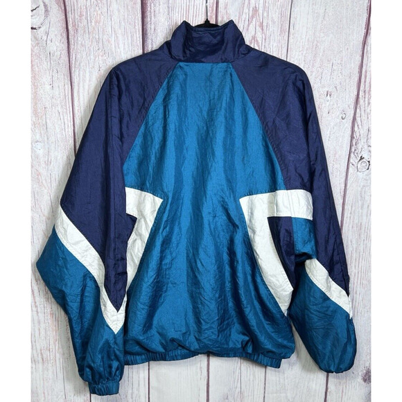 Alex Athletics Unisex Jacket Vintage Retro Windbreaker 90s Full Zip Size L - Picture 2 of 7